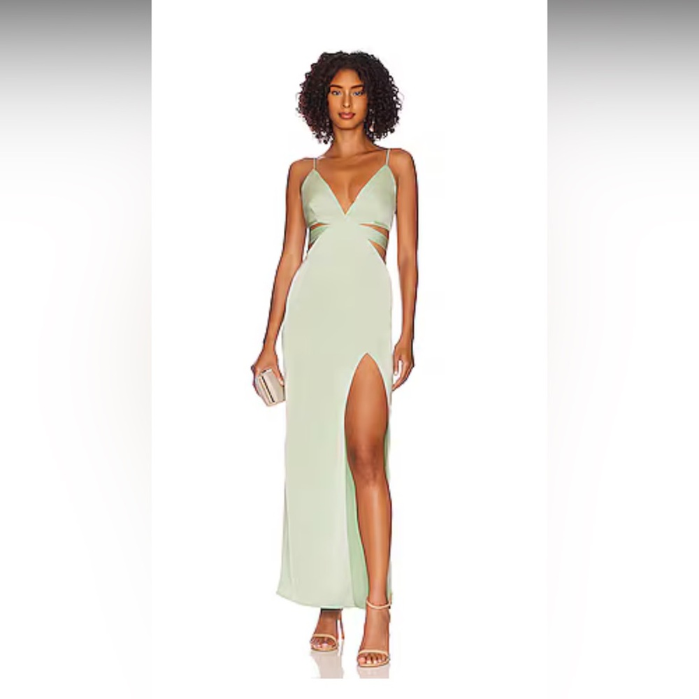 Superdown sage green Stacie dress